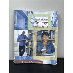 Orientation to College Learning Van Blerkom Paperback Study Skills Textbook